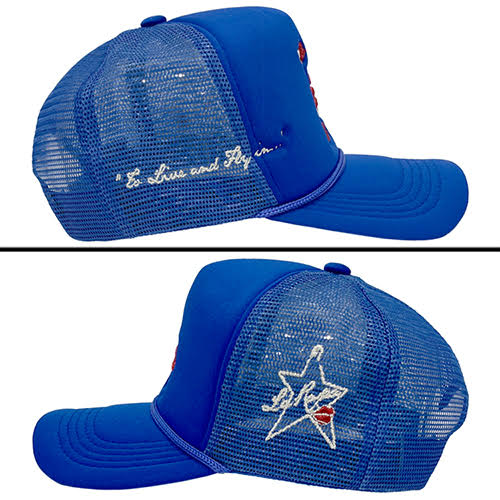 LA ROPA LA TO LIVE AND FLY IN TRUCKER HAT BLUE