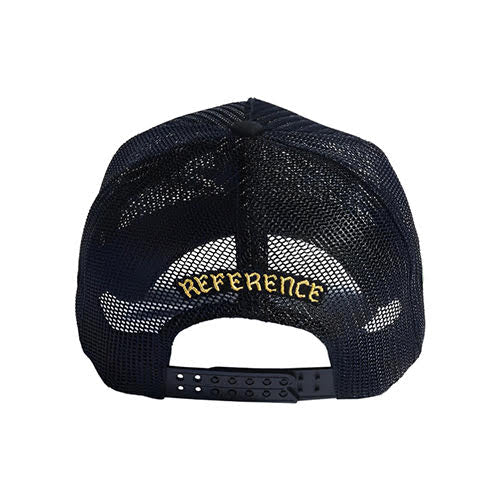 REFERENCE PARADISE LA FULL MESH TRUCKER CAP BLACK