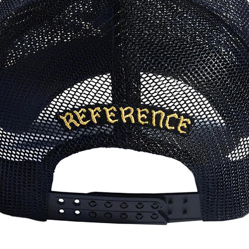 REFERENCE PARADISE LA FULL MESH TRUCKER CAP BLACK
