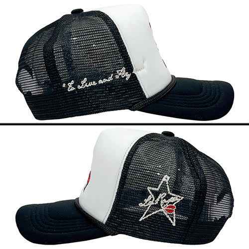 LA ROPA LA TO LIVE AND FLY IN TRUCKER HAT WHITE/BLACK