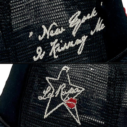 LA ROPA NY IS KISSING ME TRUCKER HAT BLACK