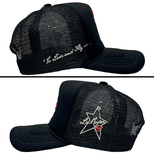 LA ROPA LA TO LIVE AND FLY IN TRUCKER HAT BLACK