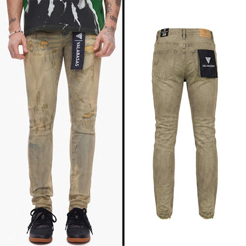 VALABASAS COLLAGE SKINNY DENIM VINTAGE WASH