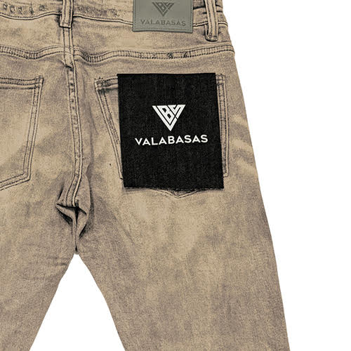 VALABASAS COLLAGE SKINNY DENIM VINTAGE WASH
