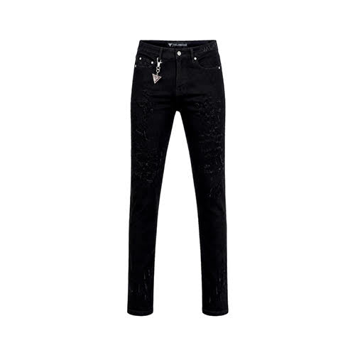 VALABASAS LEADER SKINNY DENIM JET BLACK
