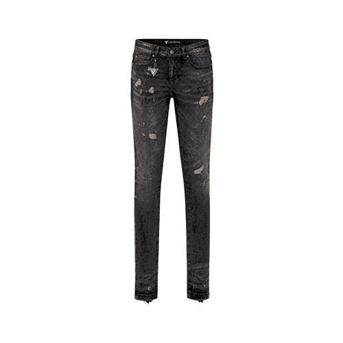 VALABASAS COLLAGE SKINNY DENIM GREY VINTAGE WASH