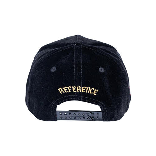 REFERENCE NY CRYSTALS SNAPBACK CAP BLACK VELOUR