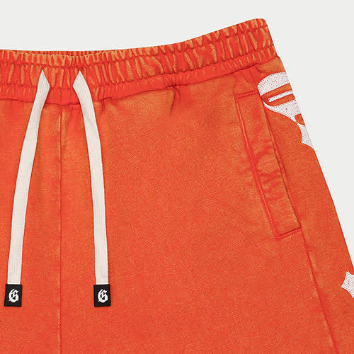 GODSPEED COURTSIDE SHORTS ORANGE WASH