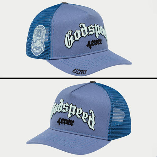 GODSPEED GS FOREVER TRUCKER HAT TRIPLE BLUE