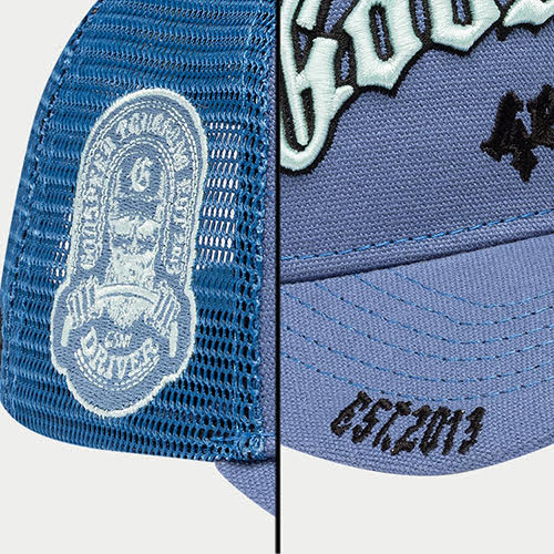 GODSPEED GS FOREVER TRUCKER HAT TRIPLE BLUE