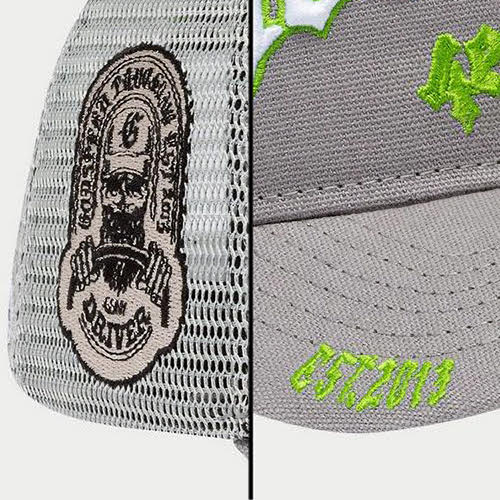 GODSPEED GS FOREVER TRUCKER HAT GREY LIME