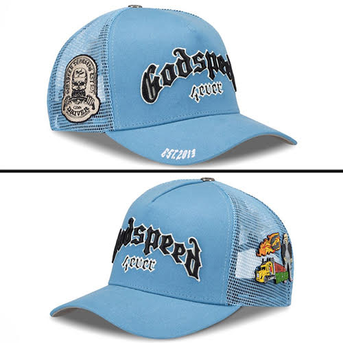 GODSPEED GS FOREVER TRUCKER HAT SKY BLUE
