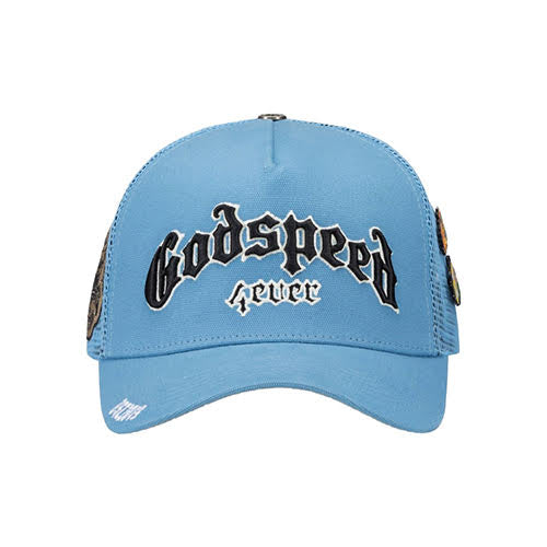GODSPEED GS FOREVER TRUCKER HAT SKY BLUE