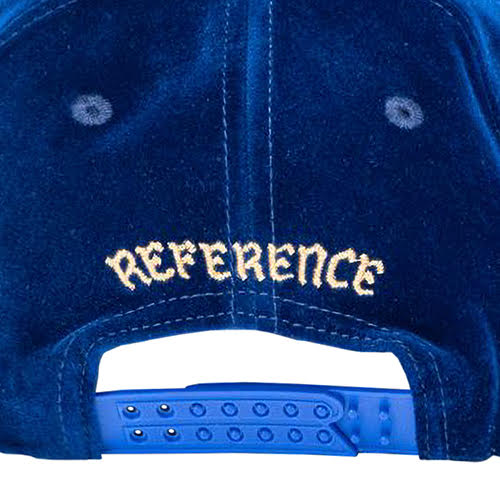 REFERENCE PARADISE LA CRYSTALS SNAPBACK CAP NAVY VELOUR