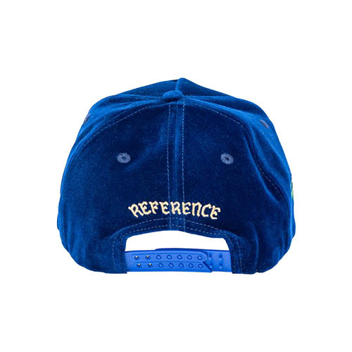 REFERENCE PARADISE LA CRYSTALS SNAPBACK CAP NAVY VELOUR