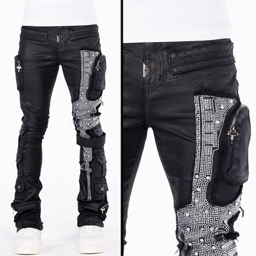 GUAPI OBSIDIAN BLACK MACHINE GUN DENIM