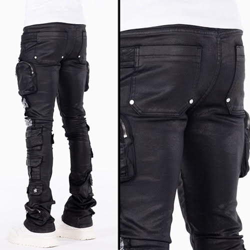 GUAPI OBSIDIAN BLACK MACHINE GUN DENIM