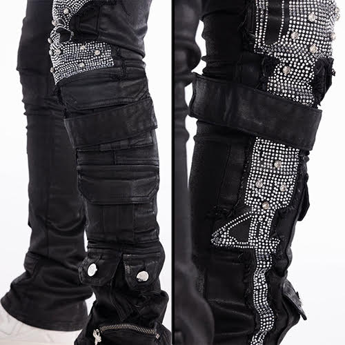 GUAPI OBSIDIAN BLACK MACHINE GUN DENIM
