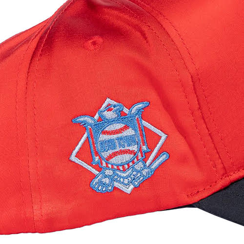 REFERENCE ROCKTROS CRYSTALS SNAPBACK CAP RED SATIN/BLACK