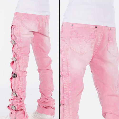 GUAPI FRENCH ROSE CROSS BUCKLE DENIM