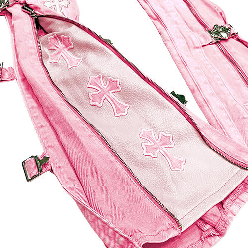 GUAPI FRENCH ROSE CROSS BUCKLE DENIM