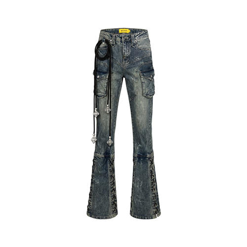GUAPI AQUA BLUE ROPE DENIM