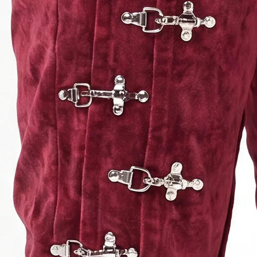 GUAPI RED VELVET AVIATION CLASP PANT