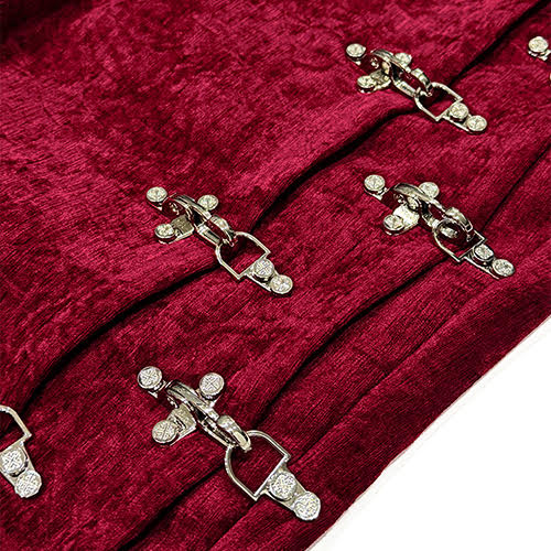 GUAPI RED VELVET AVIATION CLASP PANT