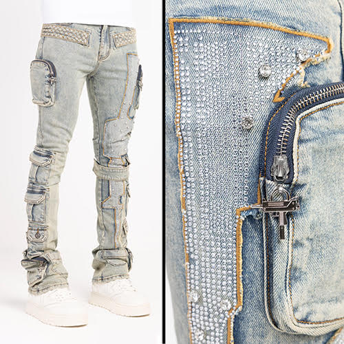 GUAPI VINTAGE MACHINE GUN DENIM