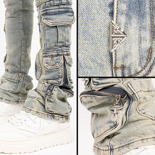 GUAPI VINTAGE MACHINE GUN DENIM