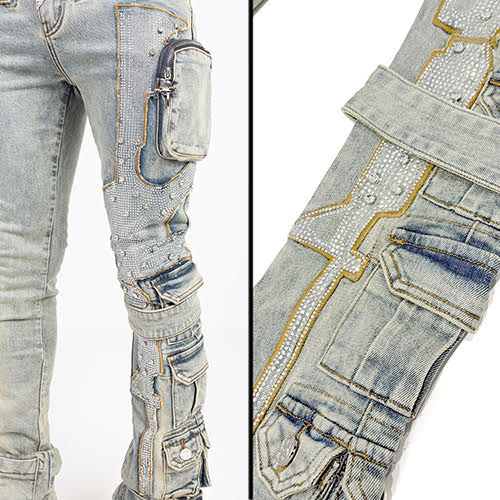 GUAPI VINTAGE MACHINE GUN DENIM