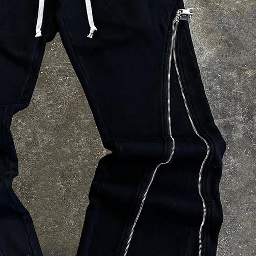 DEMIK EXCLUSIVES STEALTH 3X ZIP FLARED SWEATS