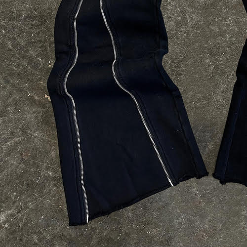 DEMIK EXCLUSIVES STEALTH 3X ZIP FLARED SWEATS