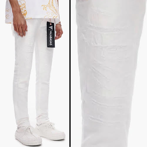 VALABASAS REPAIR SKINNY WHITE