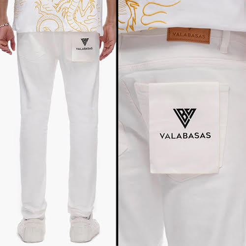 VALABASAS REPAIR SKINNY WHITE