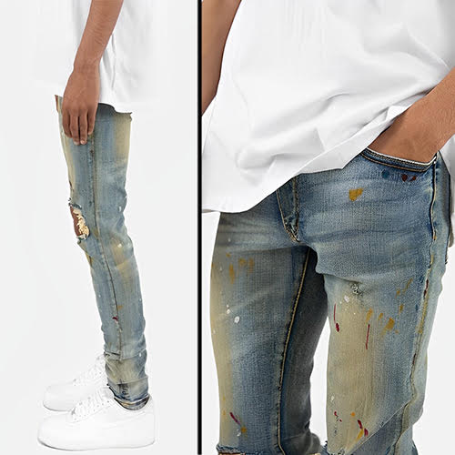 mnml X188 STRETCH SKINNY DENIM - BLUE