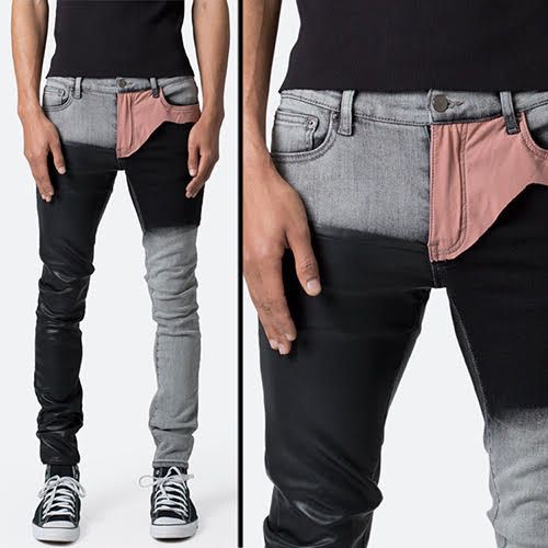 mnml X596 PATCHED SKINNY DENIM - MULTI