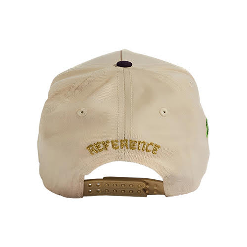 REFERENCE PARADISE LA SNAPBACK CAP CREAM PURPLE