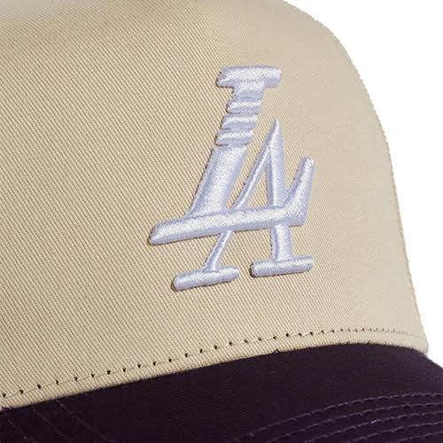 REFERENCE PARADISE LA SNAPBACK CAP CREAM PURPLE