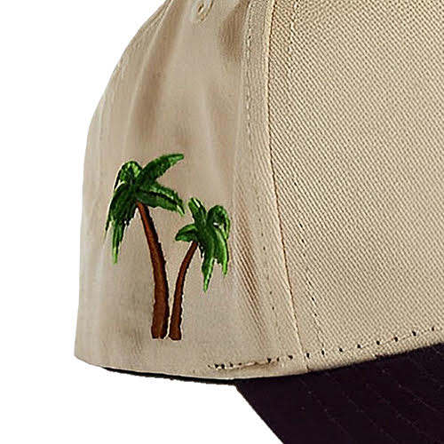 REFERENCE PARADISE LA SNAPBACK CAP CREAM PURPLE