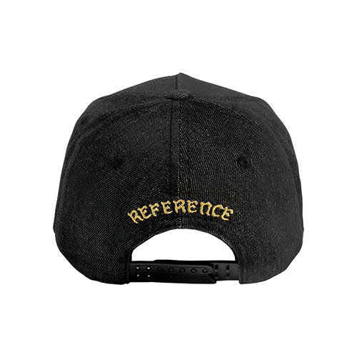 REFERENCE PARADISE LA DENIM SNAPBACK CAP BLACK DENIM