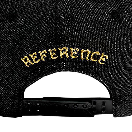 REFERENCE PARADISE LA DENIM SNAPBACK CAP BLACK DENIM