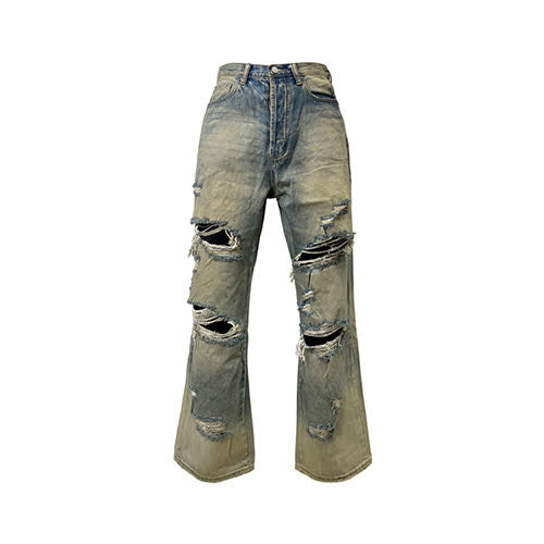 mnml ULTRA BAGGY ORANGE DUSTED DENIM - BLUE