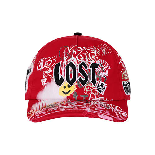 LOST INTRICACY RED NY CANVAS CAP