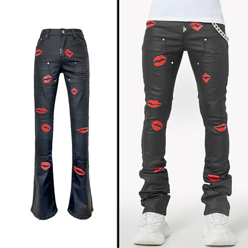 GUAPI WAXED KISS STACKED DENIM