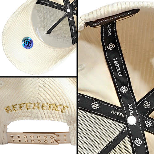 REFERENCE PARADISE LA CORDUROY SNAPBACK CAP CREAM