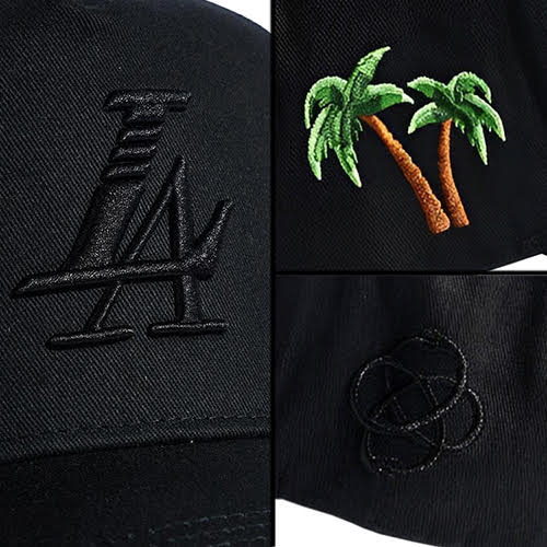 REFERENCE PARADISE LA SNAPBACK CAP BLACK/BLACK