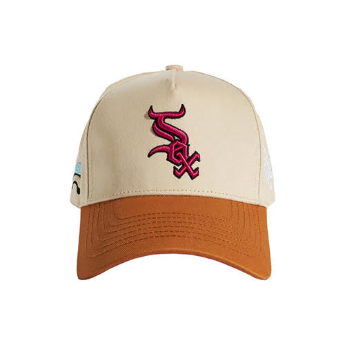 REFERENCE BULLSOX SNAPBACK CAP CREAM BROWN