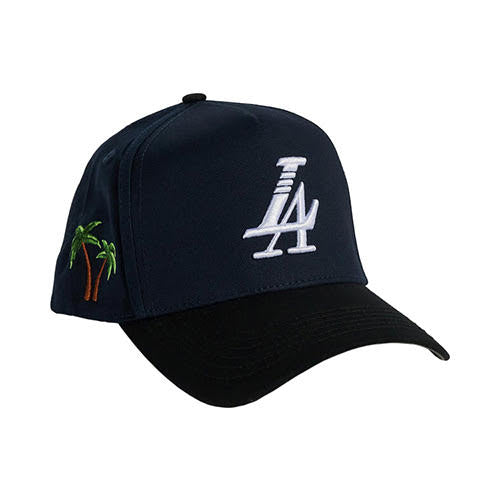 REFERENCE PARADISE LA SNAPBACK CAP NAVY BLACK