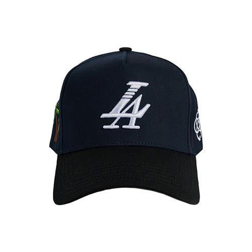 REFERENCE PARADISE LA SNAPBACK CAP NAVY BLACK